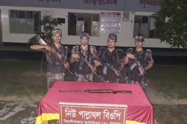 মৌলভীবাজারে একনলা বন্দুক উদ্ধার