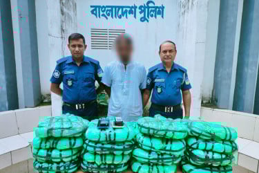 ভালুকায় ৩০ কেজি গাঁজাসহ মাদক ব্যবসায়ী গ্রেফতার