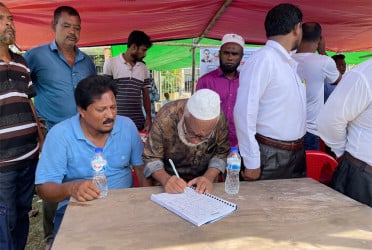চারটি সংসদীয় আসন বহালের দাবিতে চলছে জেলাব্যাপী গণস্বাক্ষর সংগ্রহ