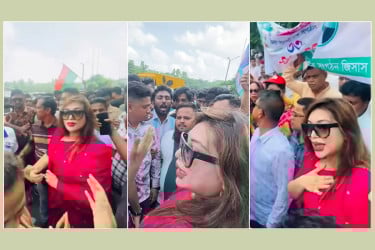 জিয়াউর রহমানের সমাধিতে ফুল দিতে গিয়ে তোপের মুখে ডা. সাবরিনা