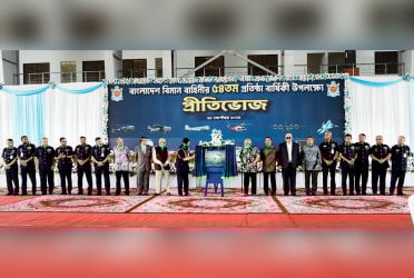 বাংলাদেশ বিমান বাহিনী প্রতিষ্ঠার ৫৪ বছর পূর্তি উদযাপন