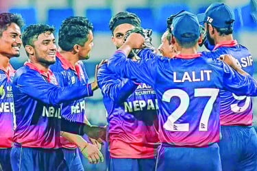 ওয়েস্ট ইন্ডিজকে হারিয়ে নেপালের ইতিহাস