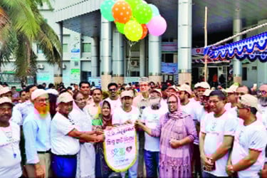 নানান আয়োজনে টিএমএসএসে বিশ্ব হার্ট দিবস পালিত