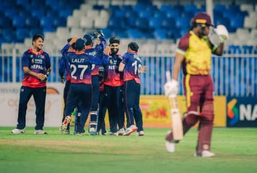উইন্ডিজকে গুঁড়িয়ে নেপালের ঐতিহাসিক সিরিজ জয়