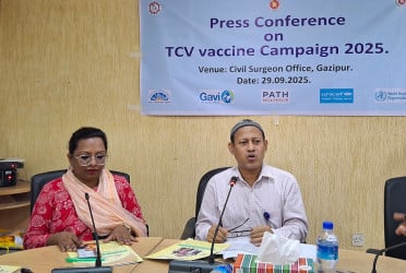 গাজীপুরে ১০ লাখ শিশু পাবে টাইফয়েড টিকা