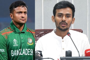 ‘বাংলাদেশের জার্সিতে আর নয়’—সাকিবকে নিয়ে কড়া অবস্থান ক্রীড়া উপদেষ্টার