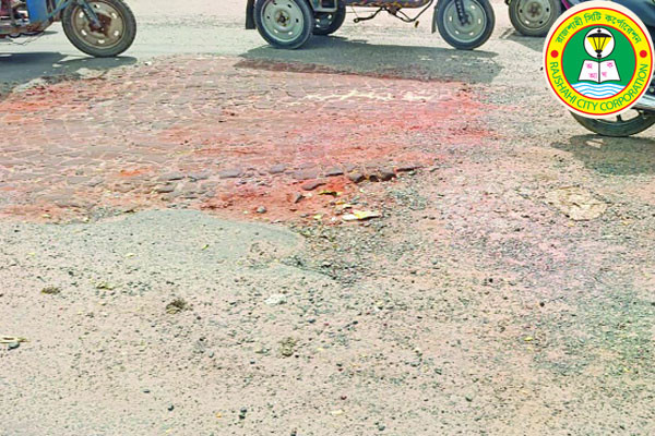 খানাখন্দে ক্ষতবিক্ষত নগর সড়ক