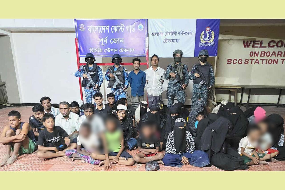 পাচারের উদ্দেশে টেকনাফের পাহাড়ে বন্দী নারী-শিশুসহ ৩৮ জন উদ্ধার
