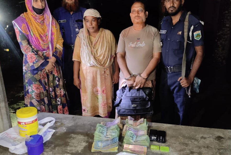 জয়পুরহাটে ইয়াবাসহ স্বামী-স্ত্রী আটক