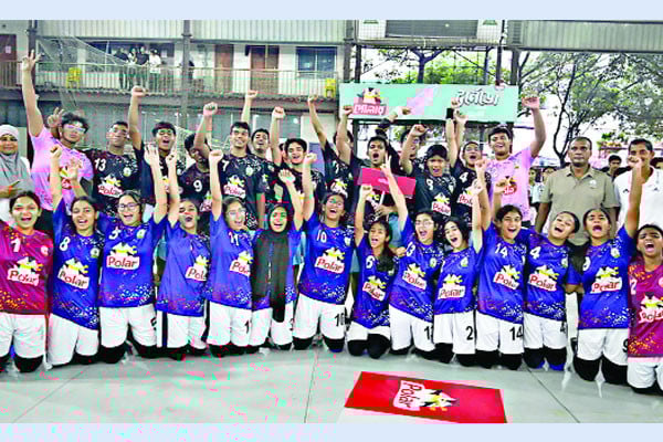 স্কুল হ্যান্ডবলে ইতিহাস গড়ল সানিডেইল