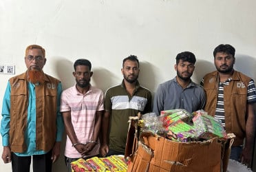 ব্রাহ্মণবাড়িয়ায় আতশবাজিসহ গ্রেফতার ৩
