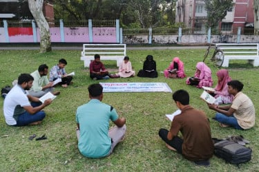 বই পড়, মানুষ হও—এই স্লোগানে গংগাচড়ায় শুভসংঘের অন্যরকম পাঠযাত্রা