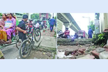ফুটপাত নেই, হাঁটাচলা দায়