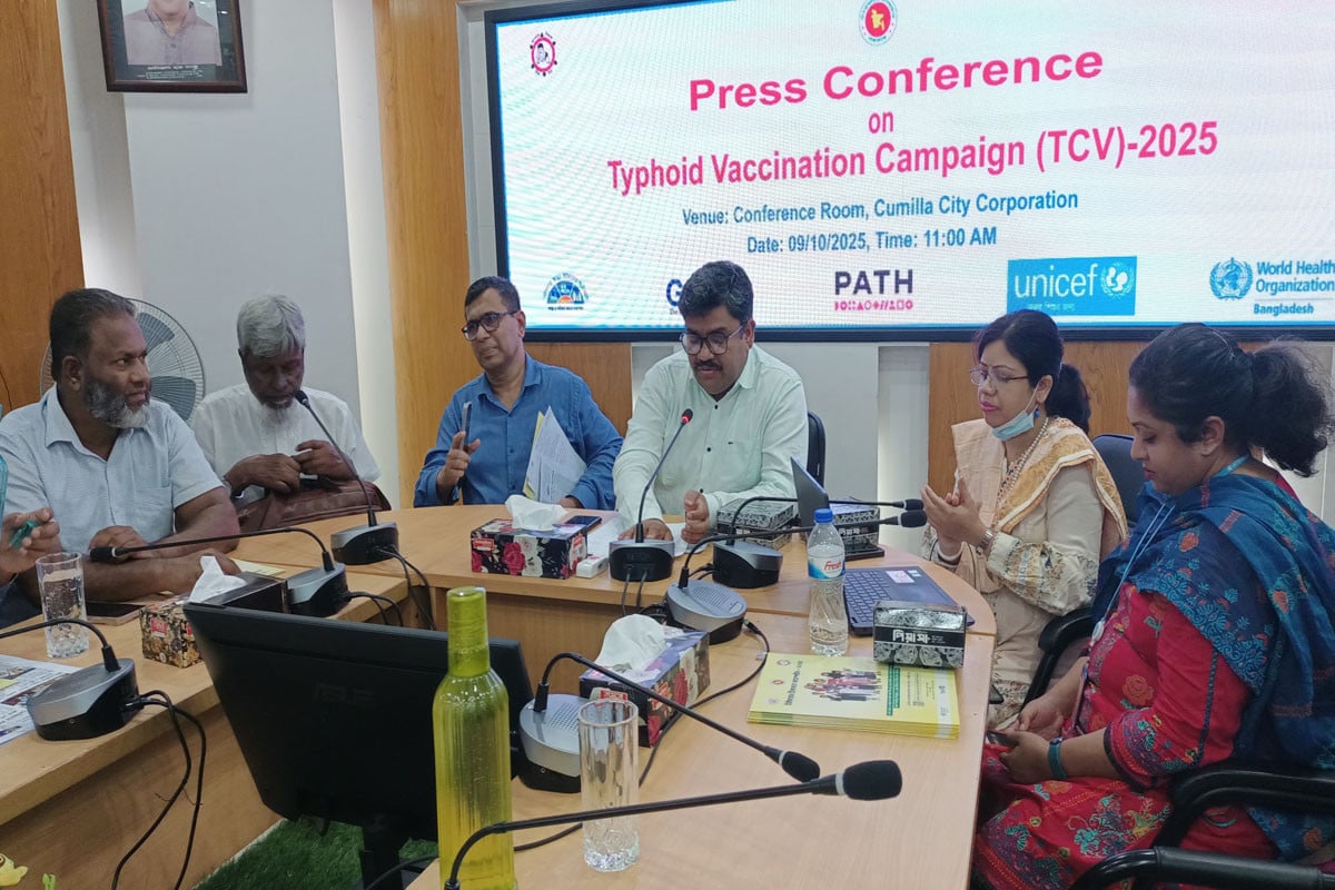 কুসিকে এক লাখ ২২ হাজার শিশু কিশোর পাবে টাইফয়েড টিকা