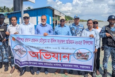 কক্সবাজারে মা ইলিশ সংরক্ষণ অভিযান