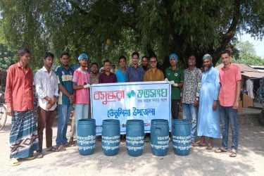 পরিচ্ছন্ন তেঁতুলিয়া গড়তে বসুন্ধরা শুভসংঘের উদ্যোগ
