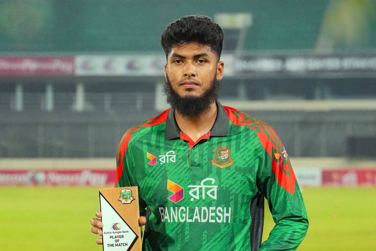 ম্যাচসেরা হয়ে যা বললেন রিশাদ