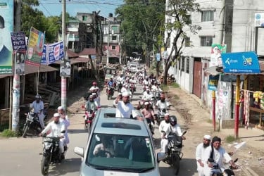 গাজীপুর-৩ আসনে মাওলানা এহসানুল হকের গণসংযোগ