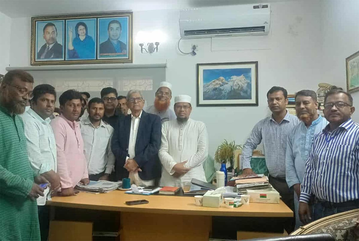 মির্জা ফখরুলের সঙ্গে এমপিওভুক্ত শিক্ষকদের সাক্ষাৎ