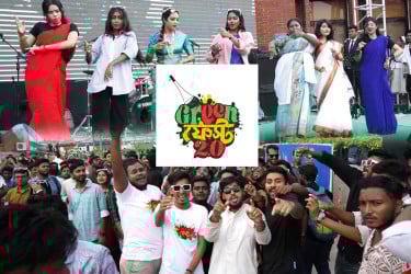 গ্রিন ফেস্ট: তারুণ্যের জোয়ারে সেজেছিল গ্রিন ইউনিভার্সিটি