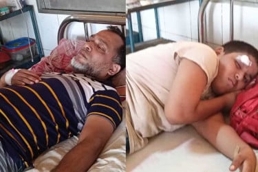 জমি নিয়ে বিরোধে বাবা-ছেলেকে কুপিয়ে জখমের অভিযোগ