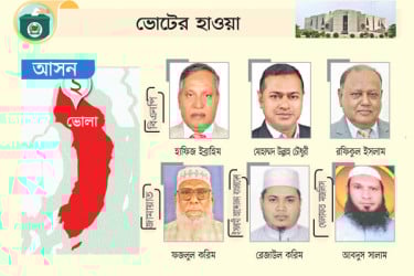 বিএনপিতে ছয়, অন্য দলের একক প্রার্থীর প্রচার