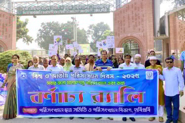 হাবিপ্রবিতে পরিসংখ্যান দিবস উপলক্ষে বর্ণাঢ্য র‍্যালি