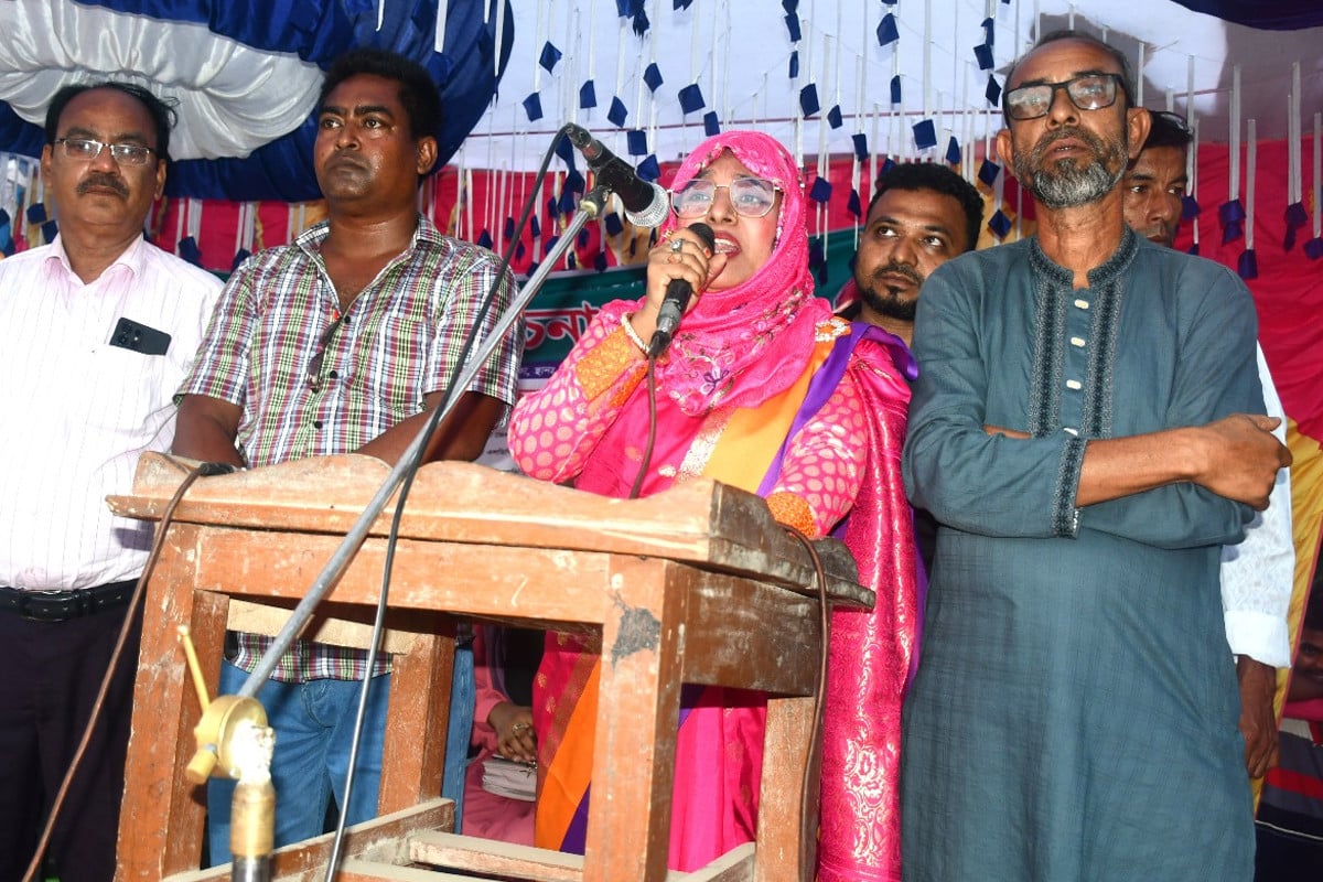 জয়পুরহাট-২ আসনে ভোটের মাঠে এলডিপির কেন্দ্রীয় নেত্রী কারিমা