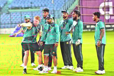 অনুশীলনে টাইগাররা