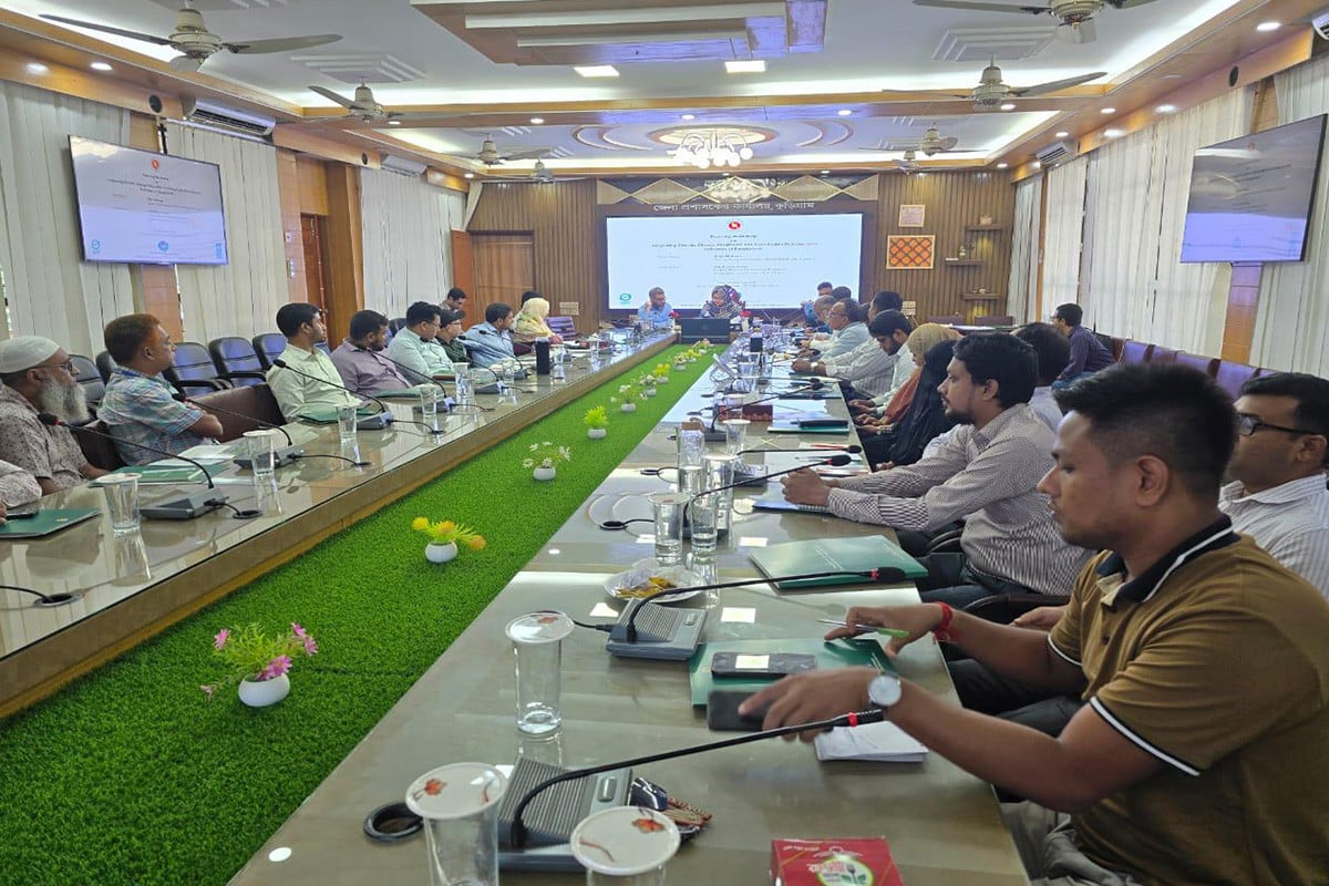 কুড়িগ্রামে জলবায়ু পরিবর্তন বিষয়ক কর্মশালা