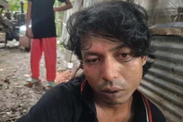 মাদক বিক্রির সময় ধরা  পরোয়ানাভুক্ত আসামি আল আমিন