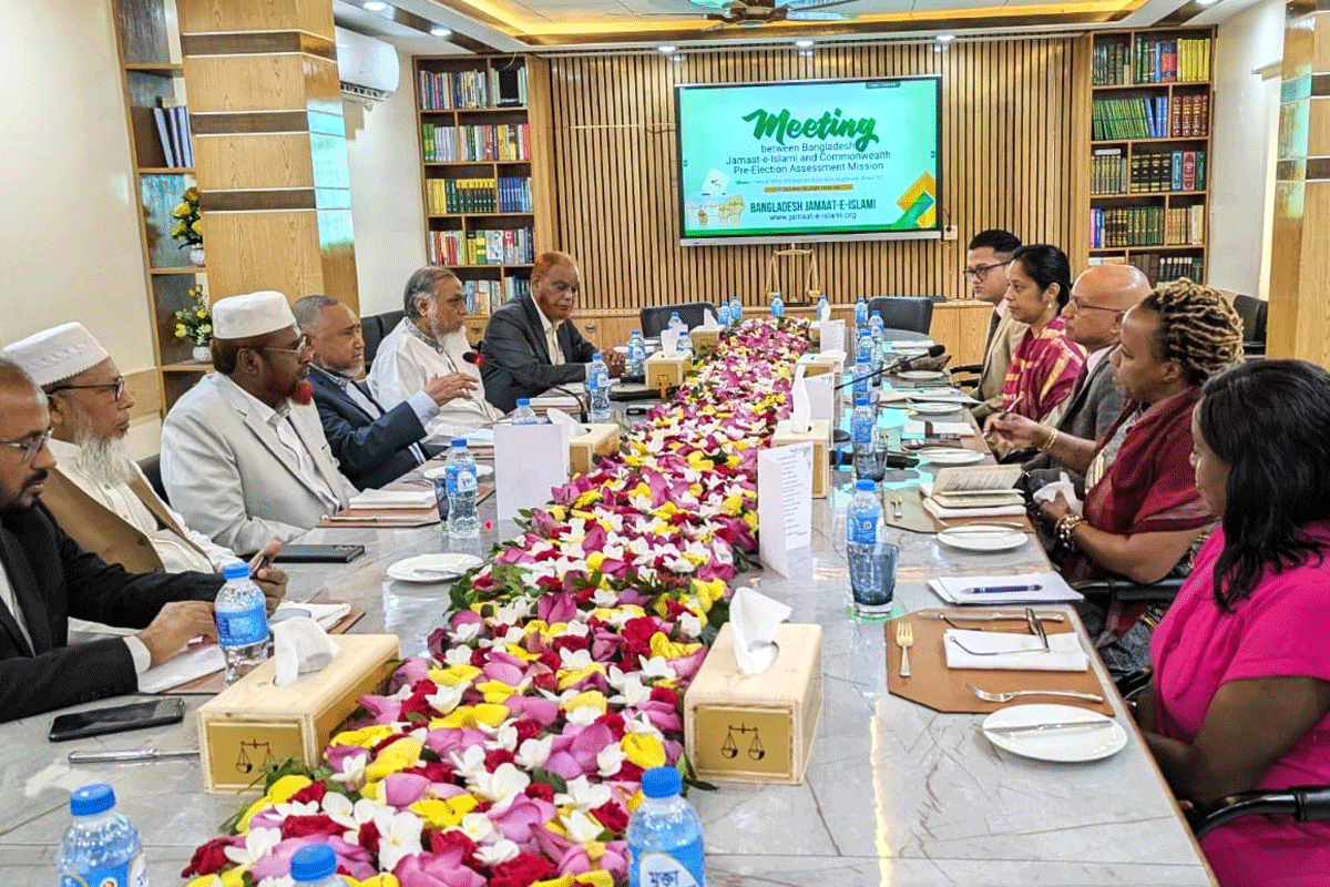 জামায়াতের সঙ্গে কমনওয়েলথ প্রতিনিধি দলের বৈঠক