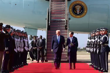 কোরিয়ায় ট্রাম্প, শি'র সঙ্গে বৈঠকে চমৎকার ফলাফলের আশা