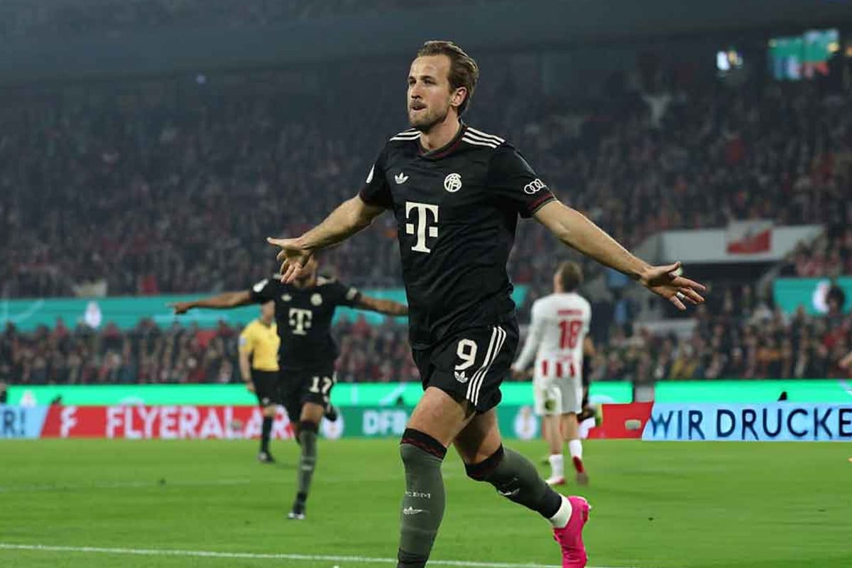 কেইনের জোড়া গোলে বায়ার্নের জয়ের রেকর্ড