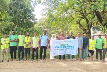 শাবিতে ভয়েস ফর জাস্টিস’র ‘খাল পরিষ্কার অভিযান’ উদ্বোধন