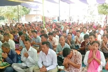 মাটিরাঙ্গায় ঐতিহ্যবাহী কঠিন চীবর দান উৎসব উদযাপন