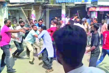 ভোলায় বিএনপি বিজেপি সংঘর্ষ
