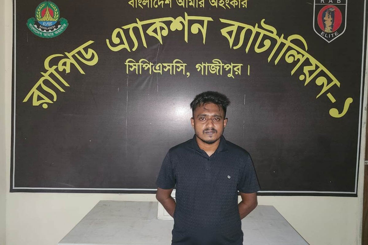 গাজীপুরে রনি হত্যা মামলার প্রধান আসামি গ্রেফতার