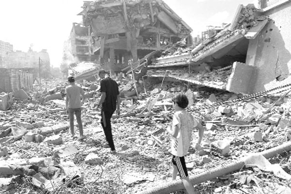 গাজায় শান্তিবাহিনী গঠনের দাবি