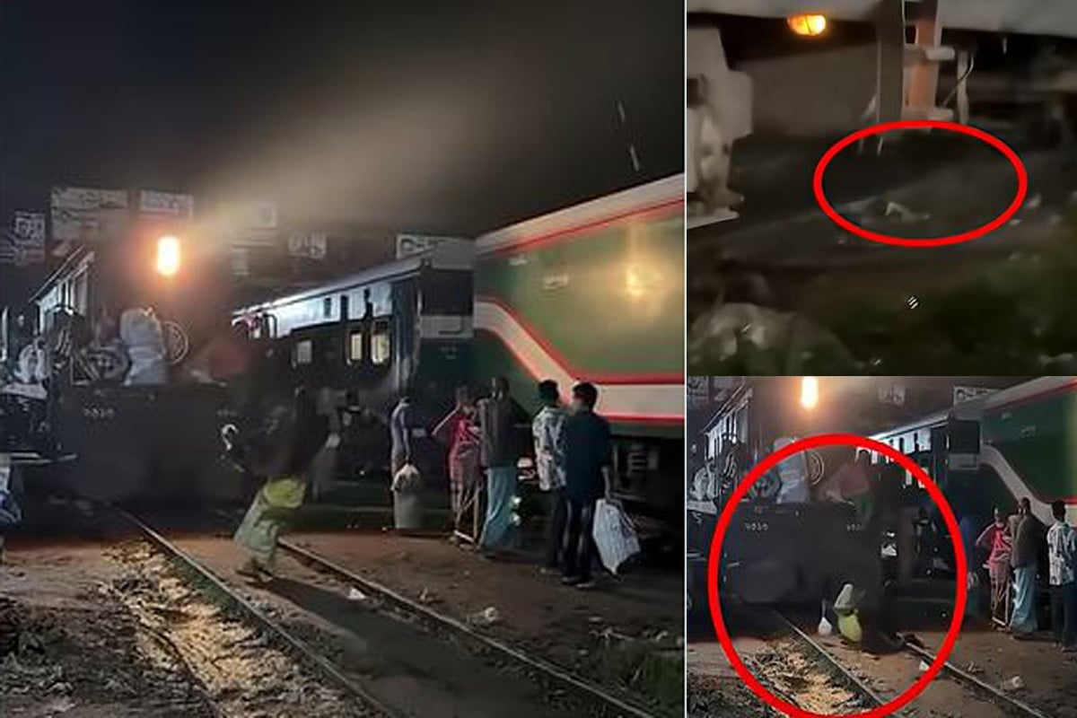 পা পিছলে ট্রেনের নিচে ব্যক্তি, তবুও বেঁচে গেলেন