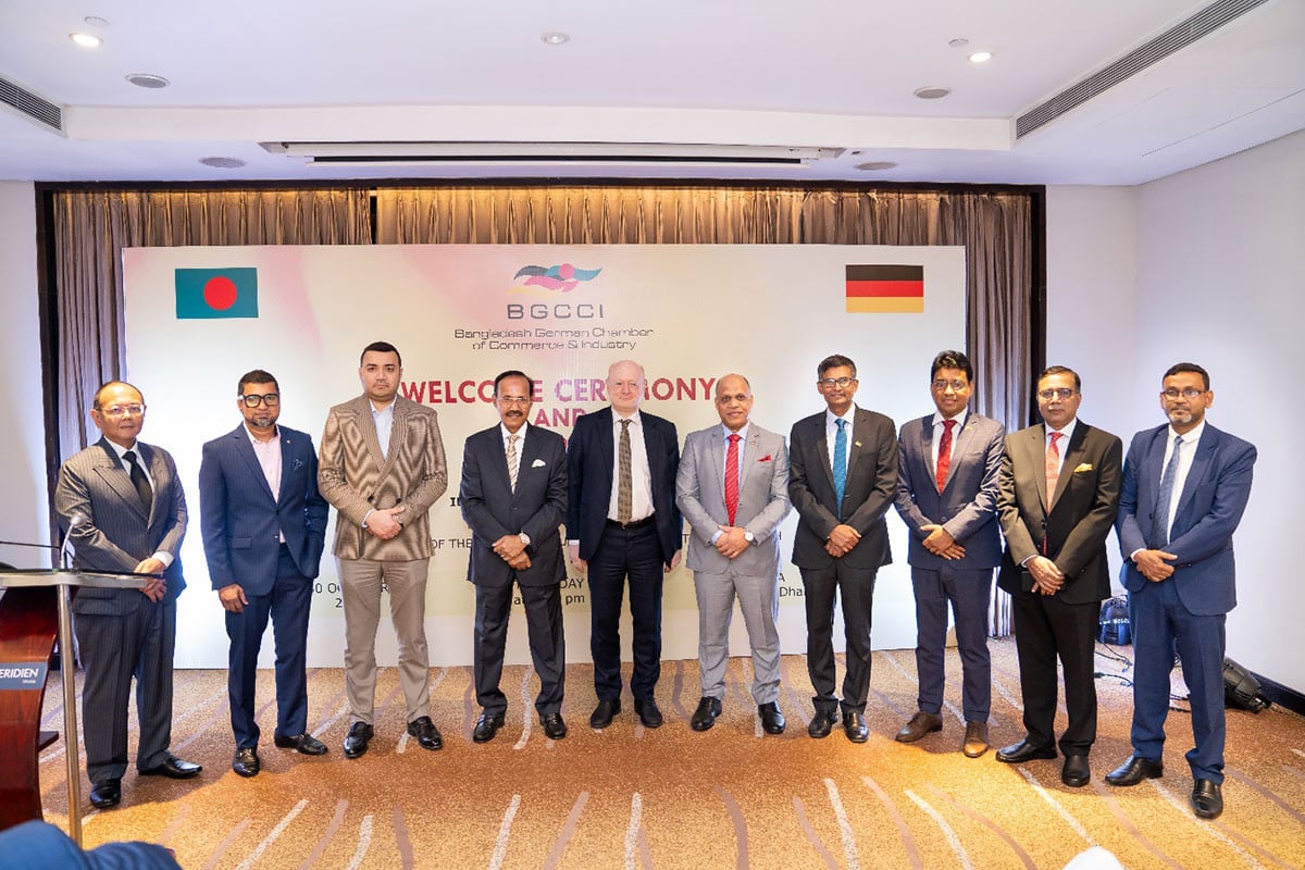 ঢাকায় জার্মান রাষ্ট্রদূত ড. রুডিগার লটজকে সংবর্ধনা দিল বিজিসিসিআই