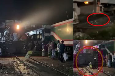 পা পিছলে ট্রেনের নিচে ব্যক্তি, তবুও বেঁচে গেলেন