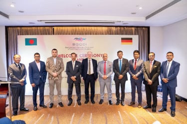 ঢাকায় জার্মান রাষ্ট্রদূত ড. রুডিগার লটজকে সংবর্ধনা দিল বিজিসিসিআই