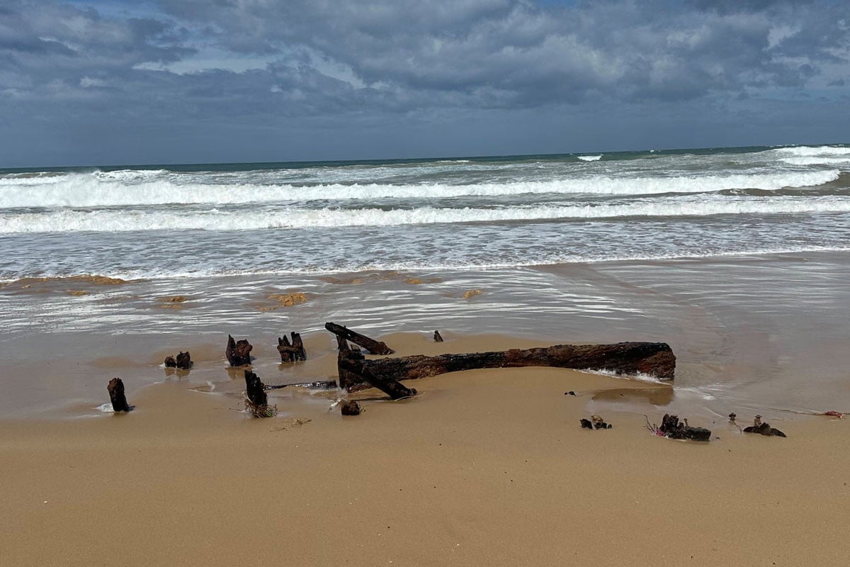 সমুদ্র তীরে শতাব্দী পুরনো জাহাজের ধ্বংসাবশেষের খোঁজ