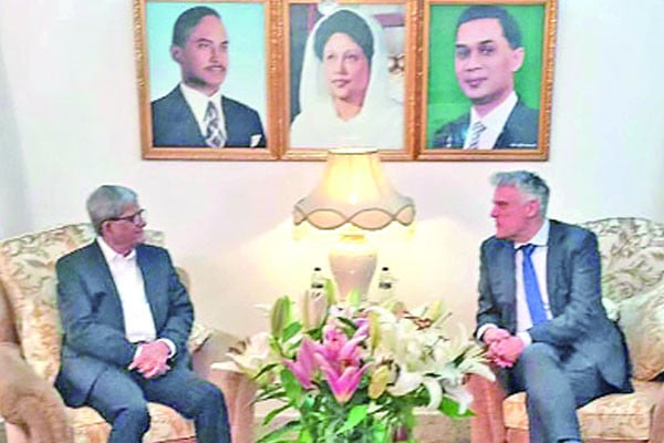 বিএনপি অফিসে নেদারল্যান্ডস রাষ্ট্রদূত