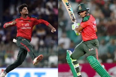 ক্যারিয়ার সেরা র‌্যাঙ্কিংয়ে তানজিদ, মেহেদীরও উন্নতি