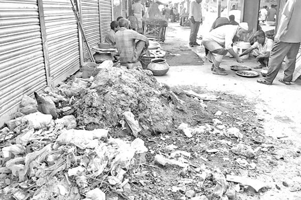 ময়লার স্তূপে দূষিত পরিবেশ