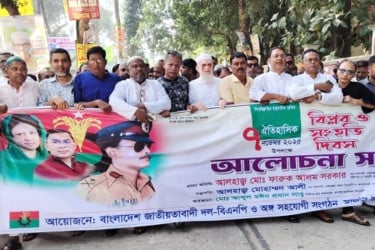 সাঘাটায় বিপ্লব ও সংহতি দিবস পালিত