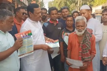 দেশের উন্নয়নে ধানের শীষে ভোট দেওয়ার আহ্বান জিন্নাহ কবীরের