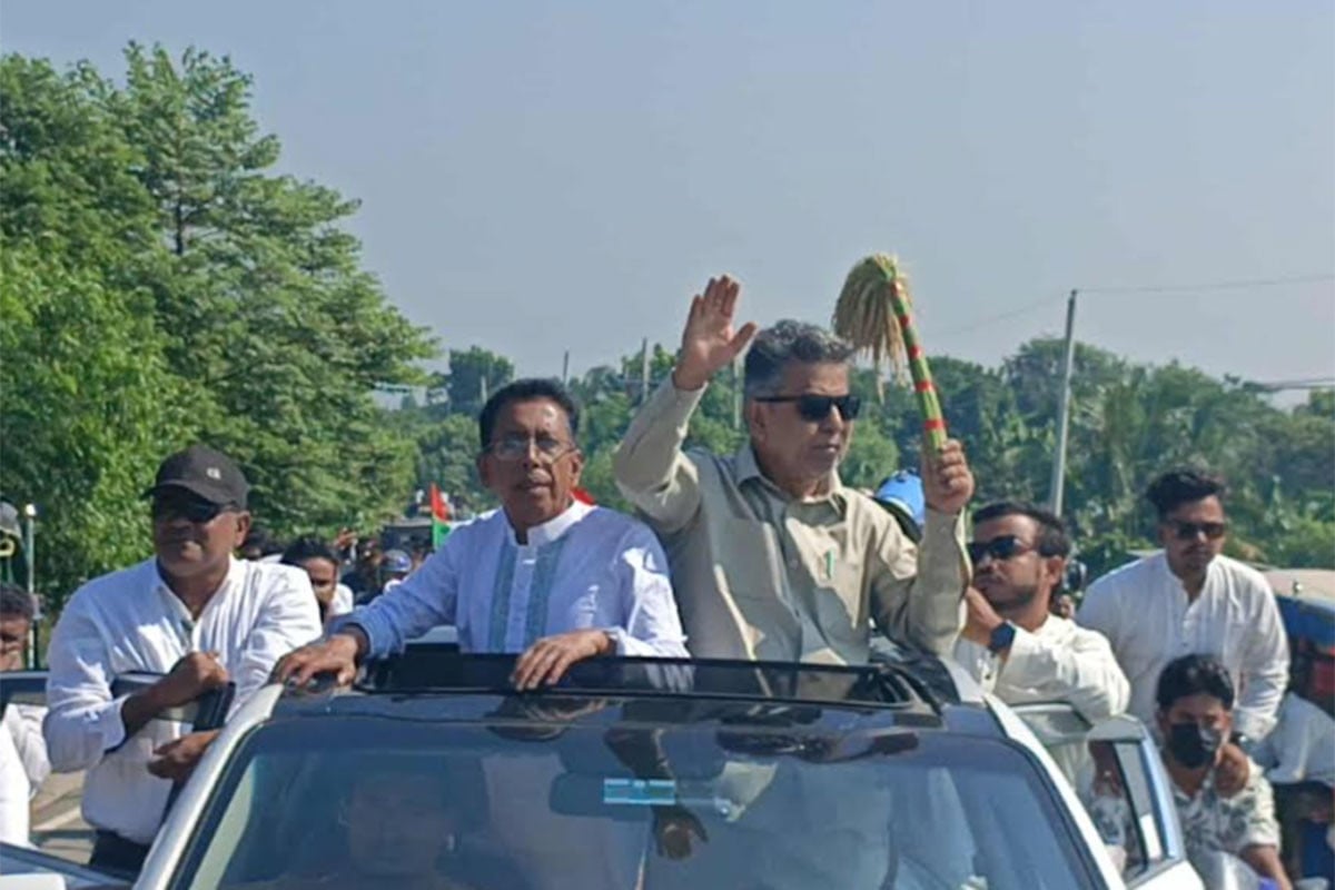 নবীনগরে বিপ্লব ও সংহতি দিবসে বিএনপির বর্ণাঢ্য র‌্যালি